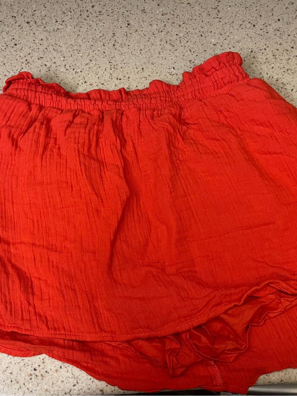 Old Navy Bright orange Elastic-Waist Mini Skirt